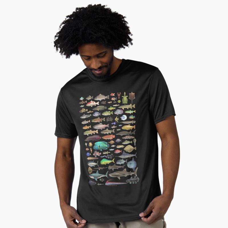 ALL FISH N STUFF Critterpedia 80s Retro Gift t shirt for fisherman 100 cotton tee Short Sleeve Graphic Clothes All size S6XL S