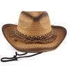 New Ethnic Retro Style Straw Hat European and American Western Cowboy Hat Bohemian Style Sun Hat