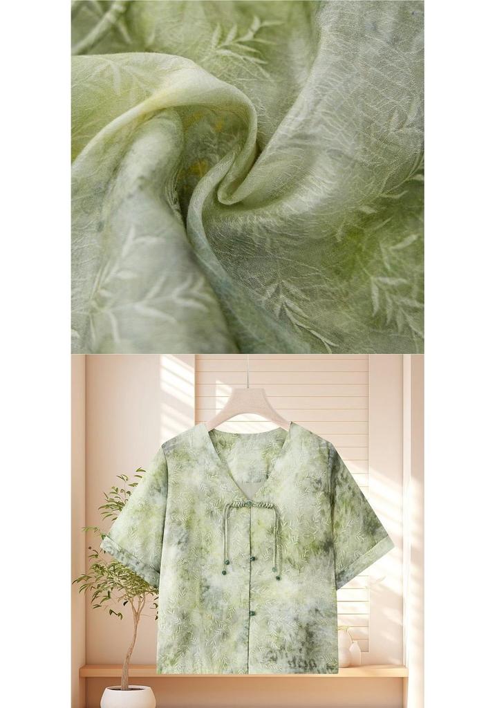 Summer Chiffon Tops - Short-Sleeved Tees for Middle-Aged & Elderly Women (2026 New Style)