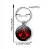Assassin's Creed Metal Embossed Ring Keychain Pendant
