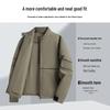 SHANSHAN Men's Windproof Stand Collar Business Casual Jacket