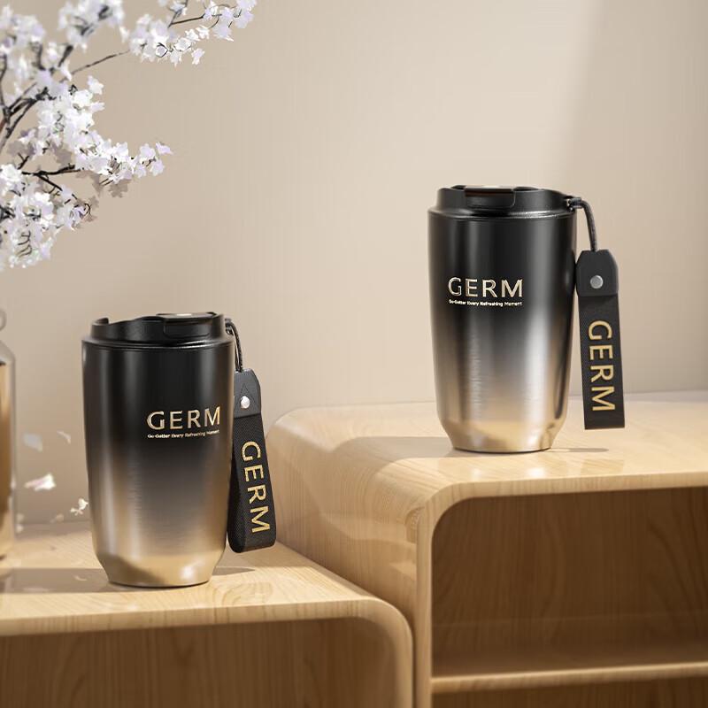 Gemi Black Obsidian Mocha Insulated Coffee Mug
