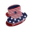 Yousheng Hair Claw Red White Blue Star Design Mini Hair Clip Independence Day Small Hair Clip Party Gatherings Patriotic Hair Accessory