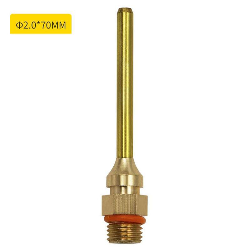 

Сопло для клеевого пистолета из чистой меди 2,0x70 мм 3,0x50 мм 2,0x50 мм Длинное короткое сопло для клеевого пистолета с малым отверстием большого диаметра A золотой
