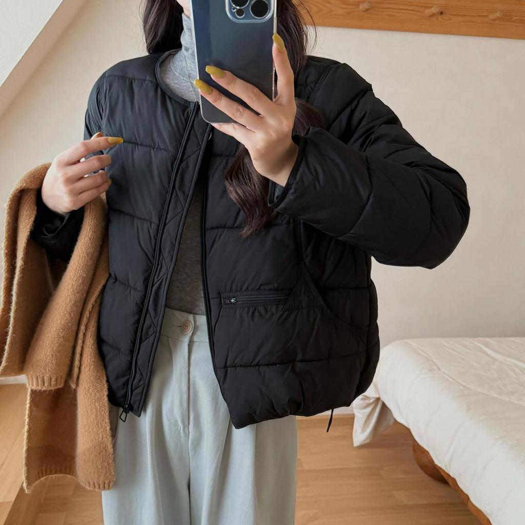 Autunno Inverno Ispessito Caldo Parka Donna Casual Carino Tinta Unita Tasca Grande Giacche Larghe Capispalla