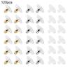 120 Pcs Earring Backs with Pad Hypoallergenic Earring Stoppers Acrylic Earring Backings Replacement for Lost Earring Backs DIY Earring Making