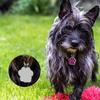 Cat Dog Paw Print Pet Glitter Pendant Anti-Lost Pet Collar Tag Pendant Dog Cat Tags  Cats