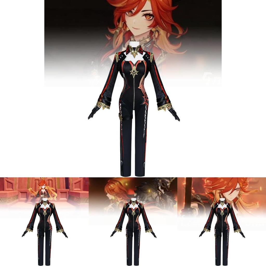 Adorable Mavuika Cosplay Costume Set For Genshin Impact Featuring Stylish Accessories