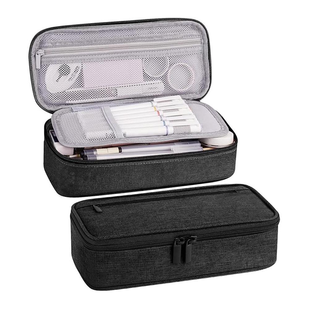 Large Capacity Multi-layer Pencil Case for High School Students - Dirt-resistant and Simple Design