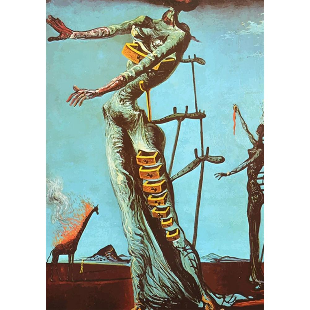 Surrealism Famous Artwork By Salvador Dali 5D DIY Art Diamond Painting Cross Stitch Pattern Pictures Mosaic Embroidery Home Deco