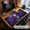 Skull Gothic Theme Custom Mouse Pad Personalized With Name Text Customized Desk Mat For Office Home Decor