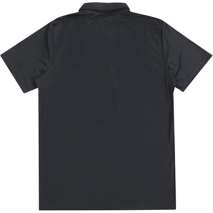 Puma Solid Color Logo Print Pullover Polo Shirt Men Polo Shirts Black White 658925-03