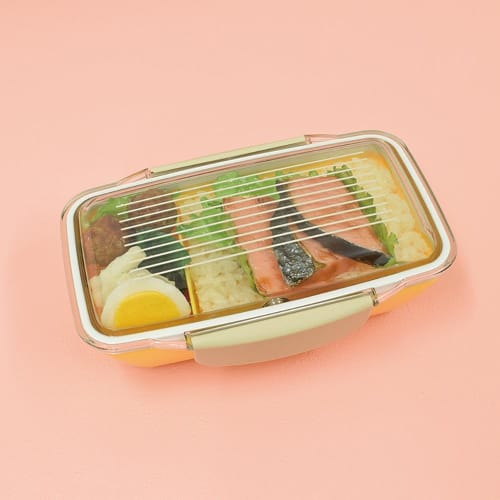 Calbre Dome 1-Tier Lunch Container, 500ml, White, 73573