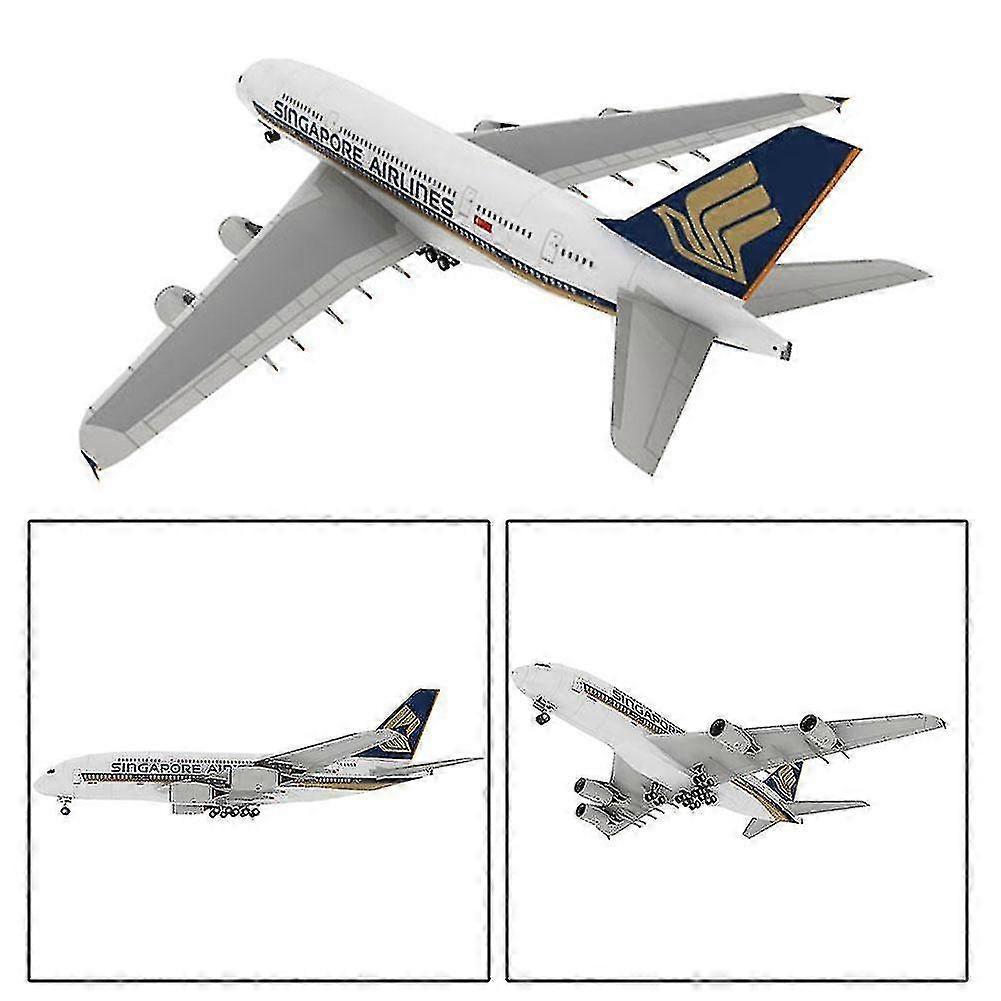 2026 NEW Australia Uae Singapore Airbus A380 Airliner Paper A380 Aviation Civil Airbus Craft