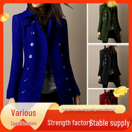 Women's 2023 Winter Fur Collar Warm Coat - Extended Length, Thickened
