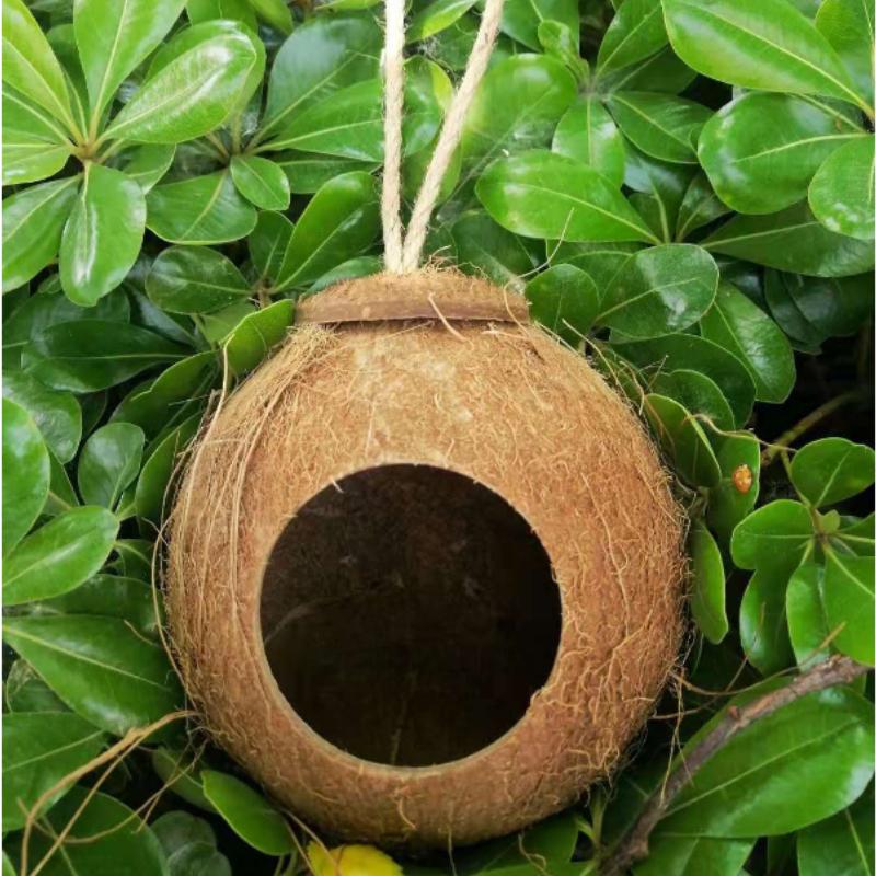 Coconut Bird Nest Parrot Nest Bird Cage Hanging Nest Accessories Parrot Warm Breeding Box