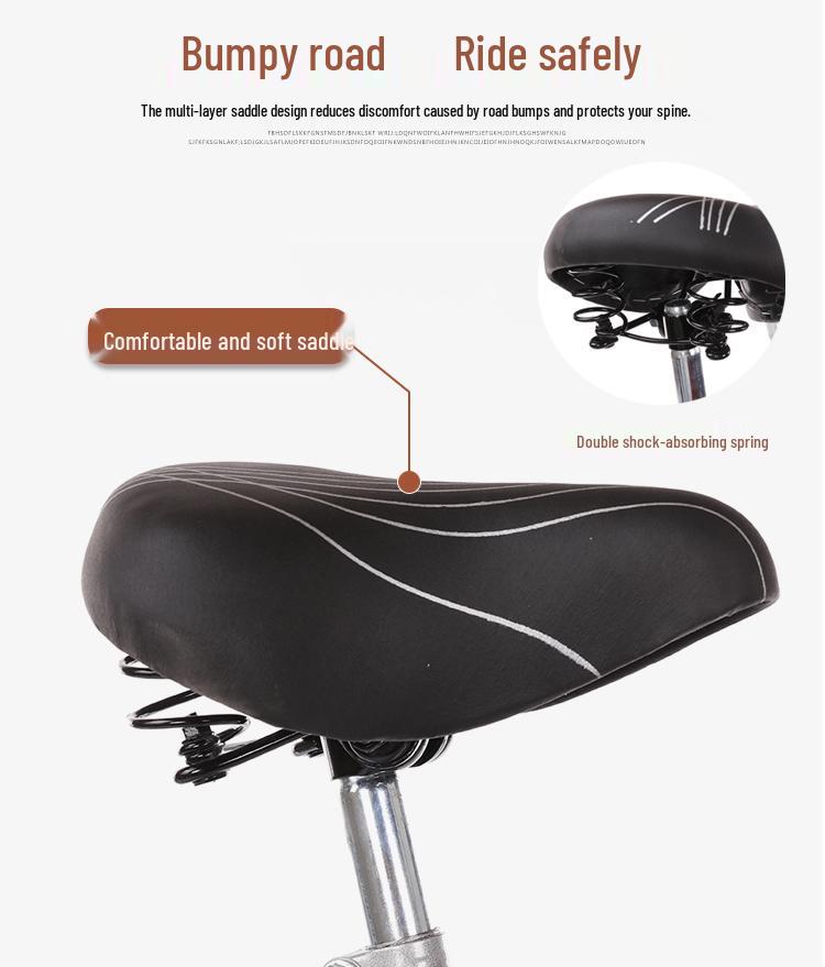 Bicycle 24/26-Inch Retro Lightweight Commuter for Adults