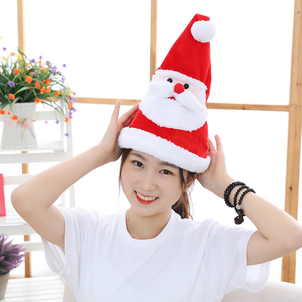 Singing Dancing Xmas Hat Funny Battery Powered Electric Musical Xmas Hat for Holiday Gathering