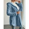 Autumn and Winter Women's Hooded Double-sided Fleece Long-sleeved Casual Warm Coat