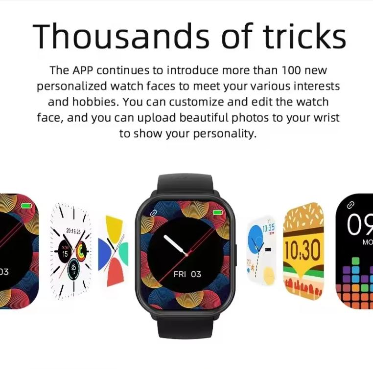 2025 New AMOLED Smartwatch Men Bluetooth Call Fitness Tracker IP68 Waterproof Smart Watch for Men Women IOS Android
