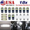 For Honda Pilot 2009-2015 LED Interior Light Accessories Kit 18x Bulbs WHITE