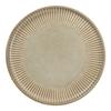 Retro Relief Striped Ceramic Plate Dinner Plate Household Western Plate Steak Plate Pasta Plate Round Vegetable Plate