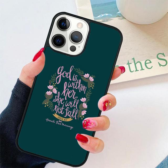 Vers aus der christlichen Bibel Jesus Handyhülle Abdeckung Für iPhone 17 Air 15 16 14 13 12 Pro Max 11 Pro Max Plus Hülle