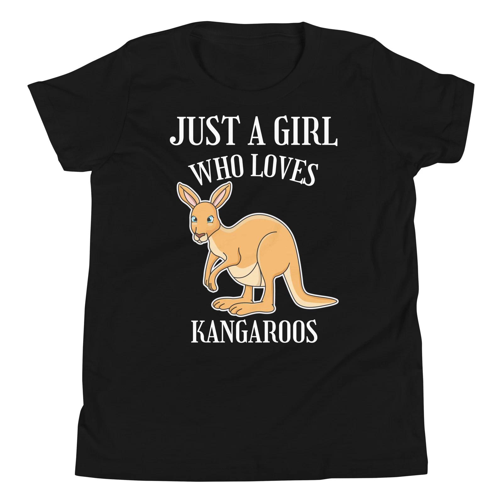 

Just A Girl Who Loves Kangaroos Marsupial Animal Lover Youth T-Shirt 140