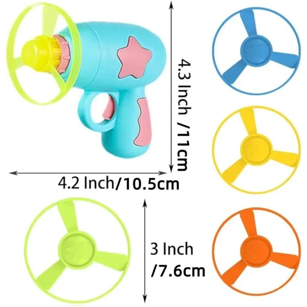 

6Pcs Cat Interactive Fetch Toy Set, Launcher Gun & Flying Disc, Track Toy for Hunting, Chasing & Training
