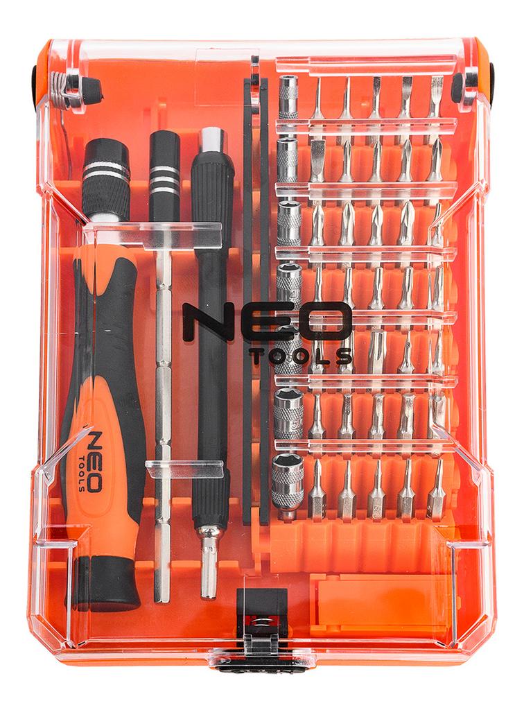 Precision screwdriver bits with handle 45 pcs.