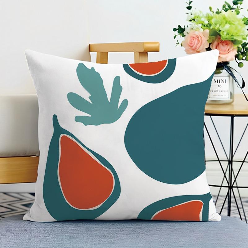 Morandi Simple Printed Decorative Pillowcase Bedroom Living Room Square Cushion Pillowcase