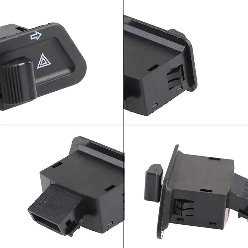Motorcycle Warning Light Dual Flash Switch Plastic Indicator Light Button Turn Signal Starter Vehicle Modification Accessories