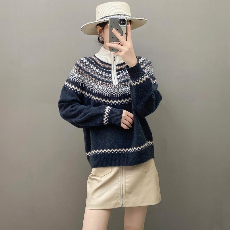 Qinghe 100% Pure Cashmere Women's Sweater - Ultra Soft Luxury Winter Pullover