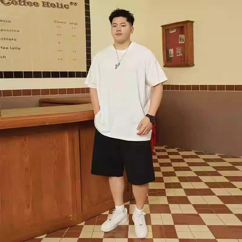 Stretch Fit Anti-wrinkle Loose Men's Short-sleeved Trend Printing Fashion Short-sleeved Top Cotton Comfortable Lightweight T-shirt