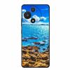 For TCL 605 Case Fashion Flower Protective Black Silicone Soft TPU Back Cover Case For TCL 60 5G 60 SE Case 60SE Coque Funda Bag