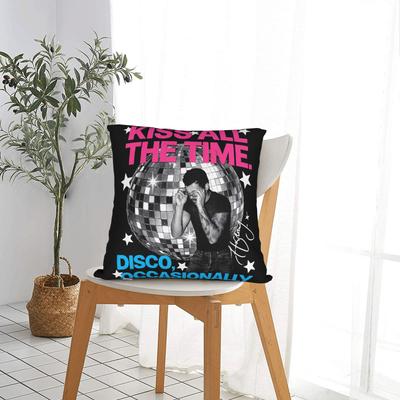 Harrys Styles Kiss All The Time Disco Occasionally Pillowcase Printed Fabric Cushion Cover Decorative Pillow Case Cover