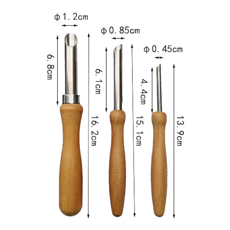 

Инструменты для гончарной глины: Набор из 4 круглых пробойников для полимерной глины и художественной лепки