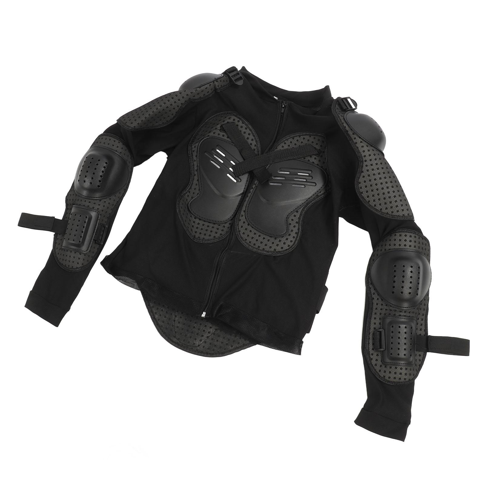 

Motorcycle Body Protective Jacket Long Sleeve Full Body Protection Jacket for Chest Elbow XXXL чорний