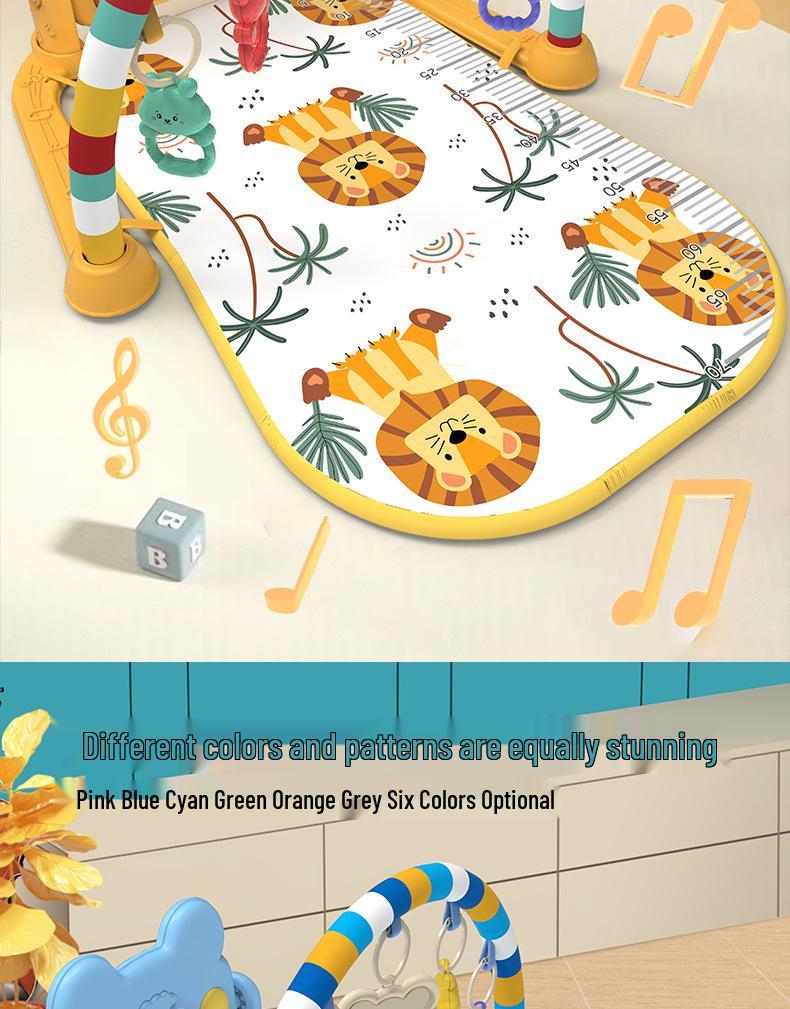 Free Shipping Baby Musical Kick & Play Gym: 0-36 Months Enlightenment Fitness Rack & Early Education Play Mat