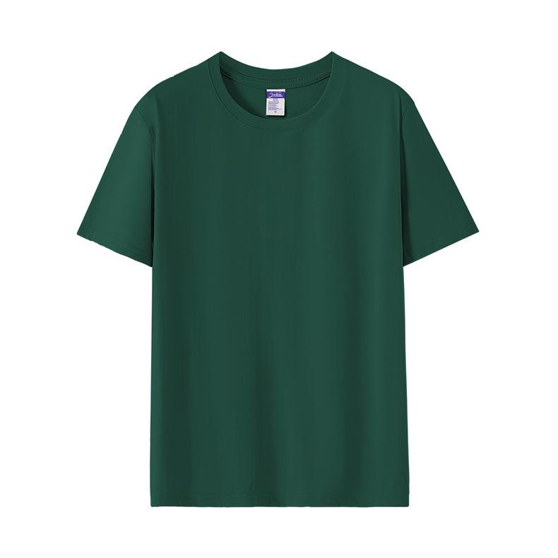 Red European-Style Loose-Fit Women's T-Shirt, Pure Cotton, Short Sleeve, Versatile, 200 Jin Size - Perfect for New Year!