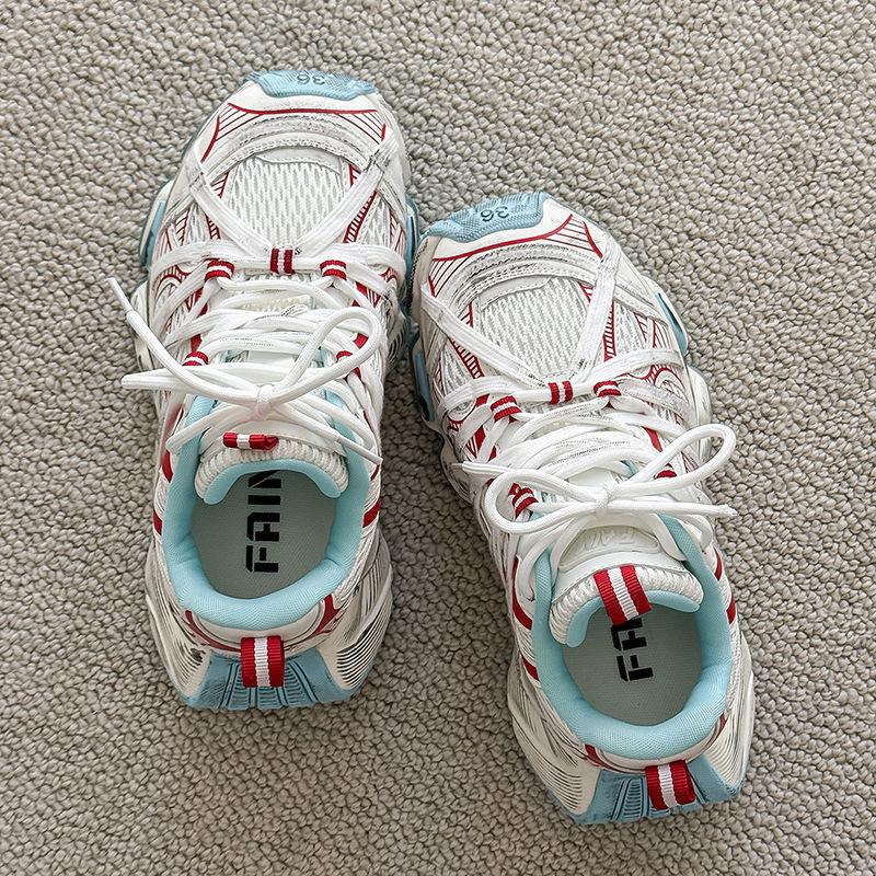 Dad shoes new invisible inner height increase CM dirty shoes sports shoes muffin platform straps niche casual shoes
