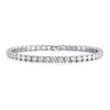 European & American Men's and Women's Hip-Hop Copper Zircon Tennis Bracelet 4.0