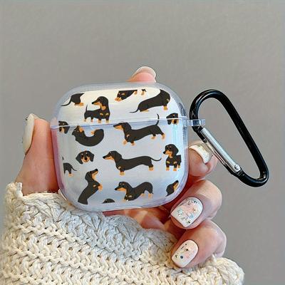 Cute Dog Design Earphone Protective Cover for AirPods Pro2/Pro3/Pro Anti Drop Earphone Cover for AirPods 4/3/1/2 Anti Shock