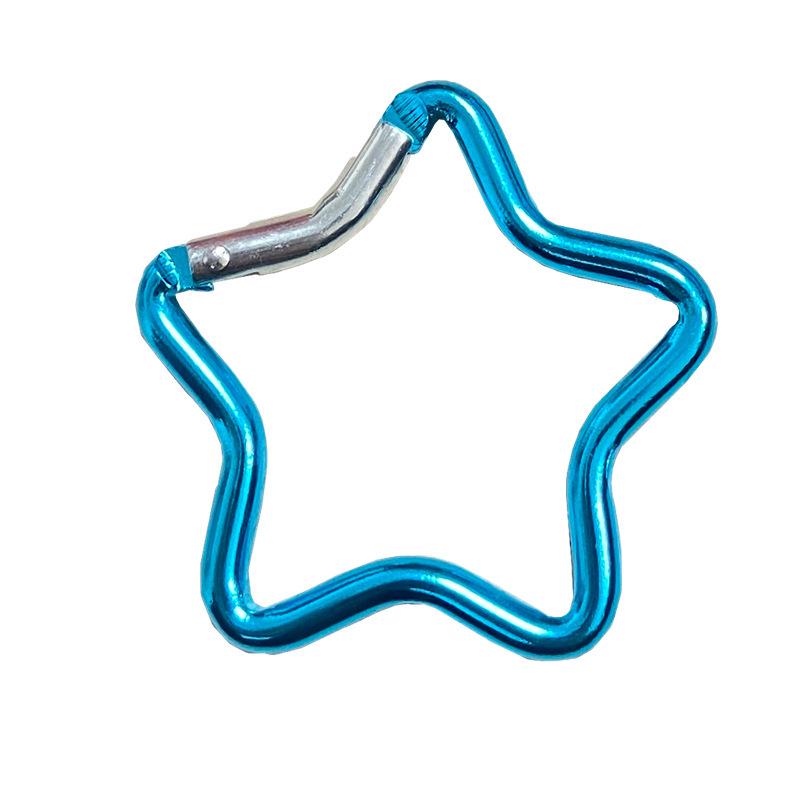 Aluminum Alloy Star-Shaped Carabiner Hook Ornament