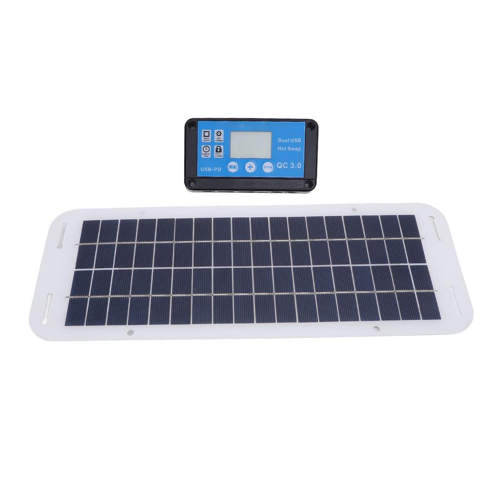 30W Solar Panel Kit Polycrystalline Silicon Solar Charger Panel Blue 100A Charge Controller 18V Ciga