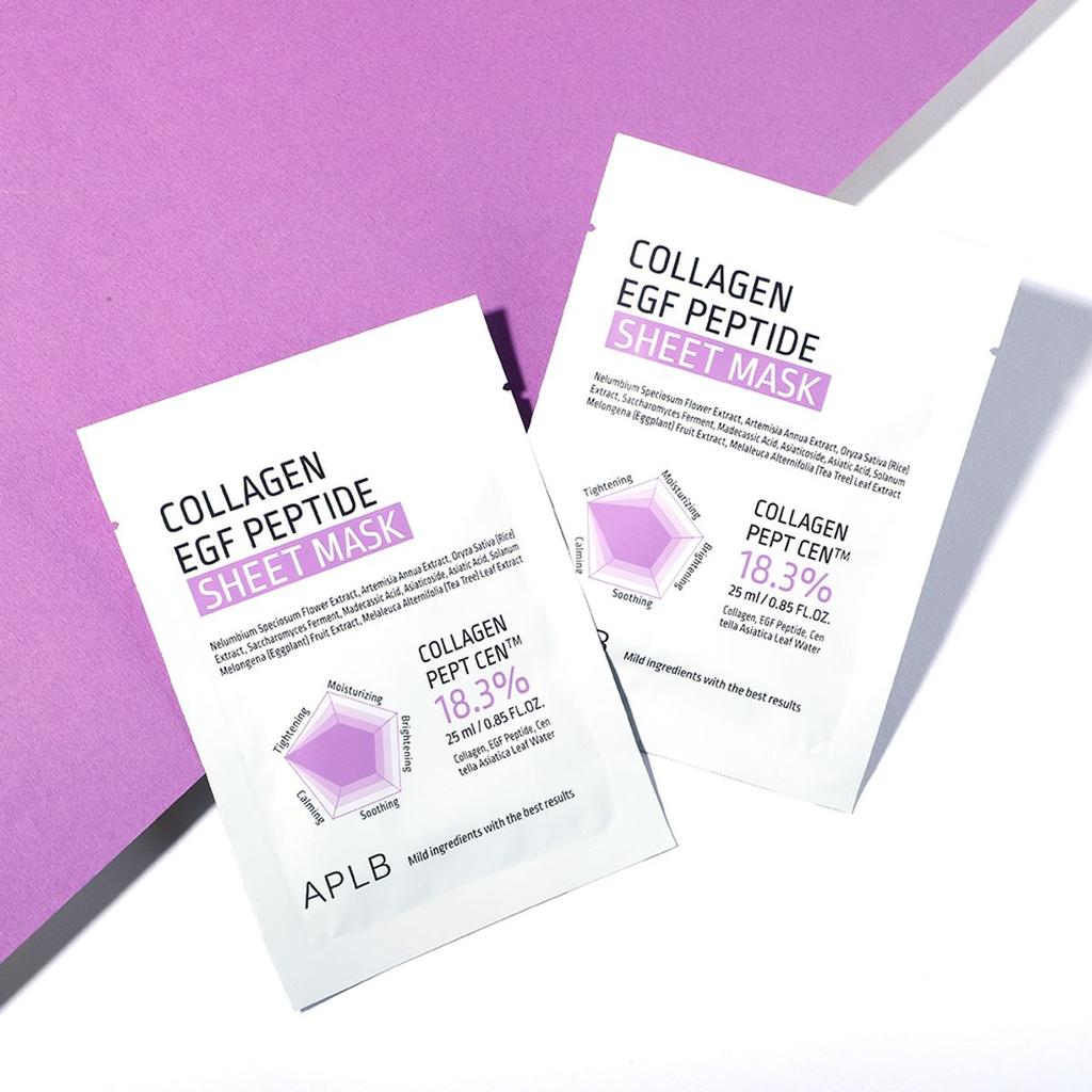 Collagen EGF Peptide Sheet Mask 10-Pack