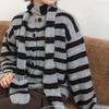 The Pink Men Puda Stripe Wool Knit Cardigan + Scarf Set