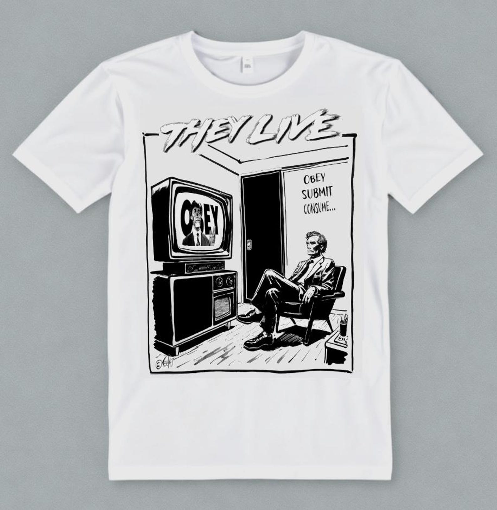 They Live T-shirt 1998 John Carpenter science fiction horror S