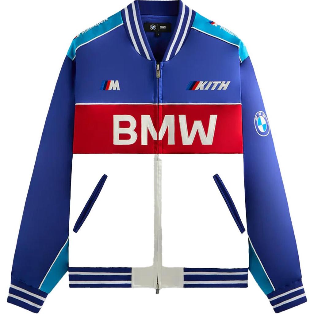 Kith x BMW Souvenir Moto Jacket Sonam Men Outerwear Blue KHM010734-5001