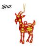 Hanging Decor for Party 2D Acrylic Goat Christmas Tree Ornament Zodiac Pendant with Gold String Year Festive Pendants of The Ornament 2027 Chinese
